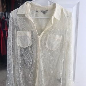 Lace Guess Buttoned shirt